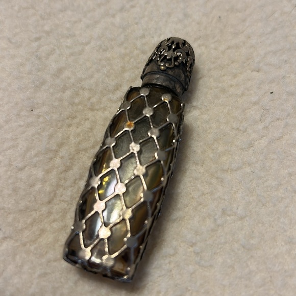 Vintage Estee Lauder "Super" Purse Perfume Flacon Sterling Filigree Cap - Picture 2 of 6